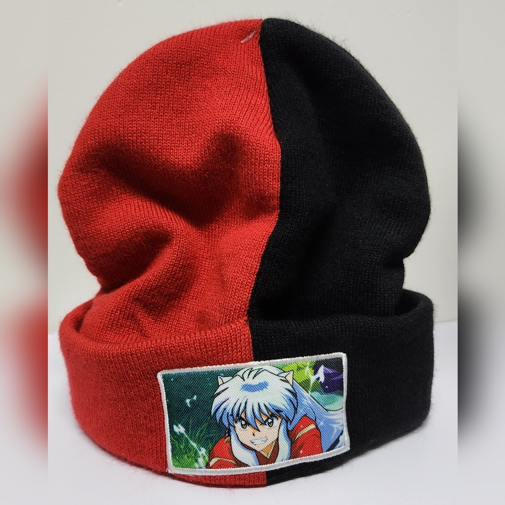Inuyasha Anime Character Red and Black Beanie NWOT